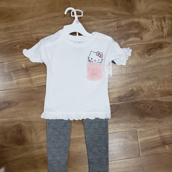 Hello kitty set for girls size 6 t-shirt & legging - Picture 1 of 6